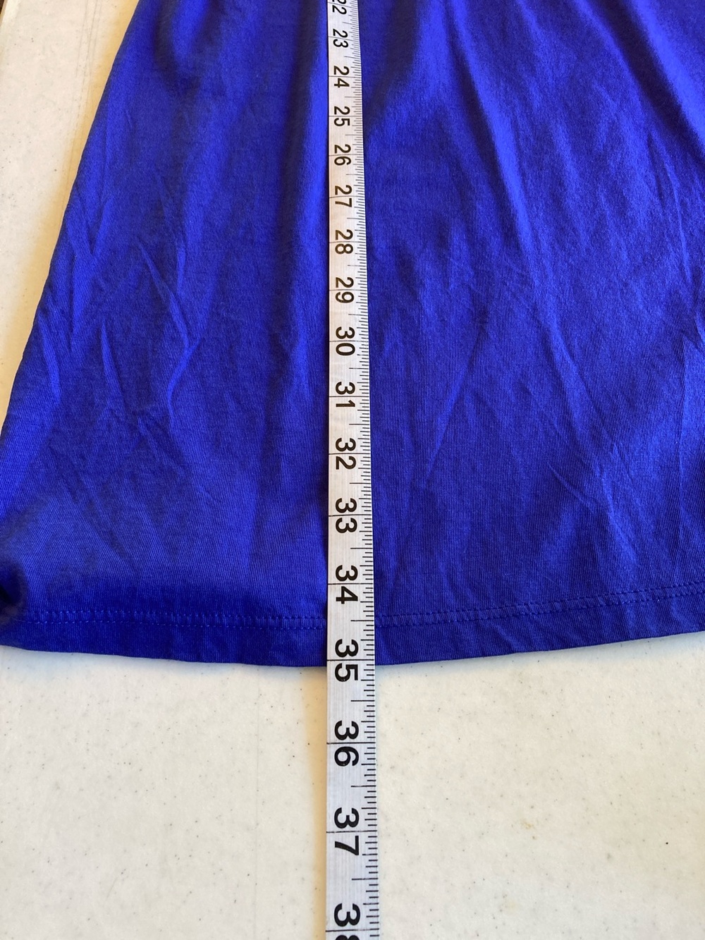 Lilly Pulitzer Royal Blue One-Shoulder Dress with Neon Yellow Trim - Picture 6 of 7